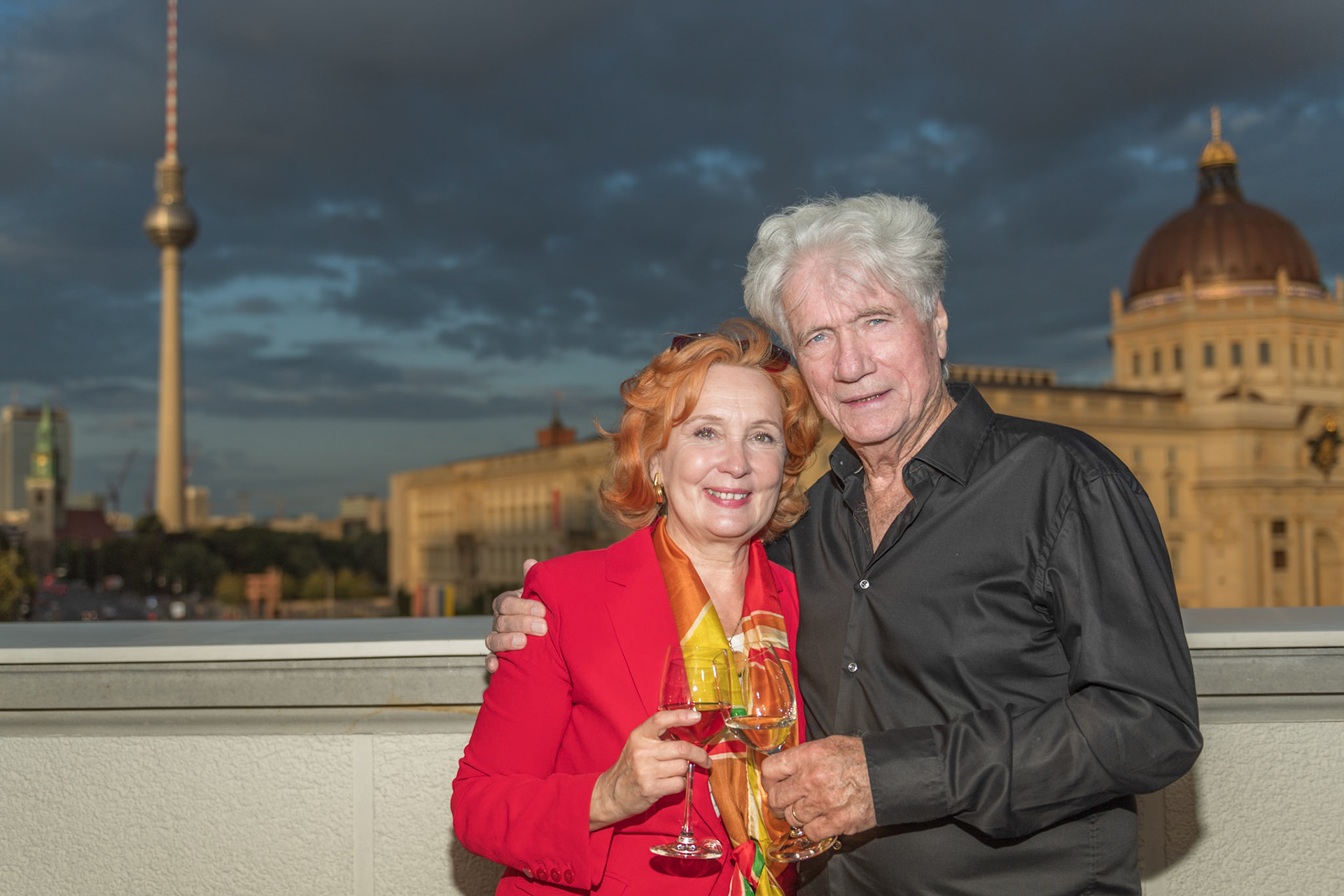 Verena Wengler und Juergen Prochnow bei der Bertelsmann-Ufa-Filmnight