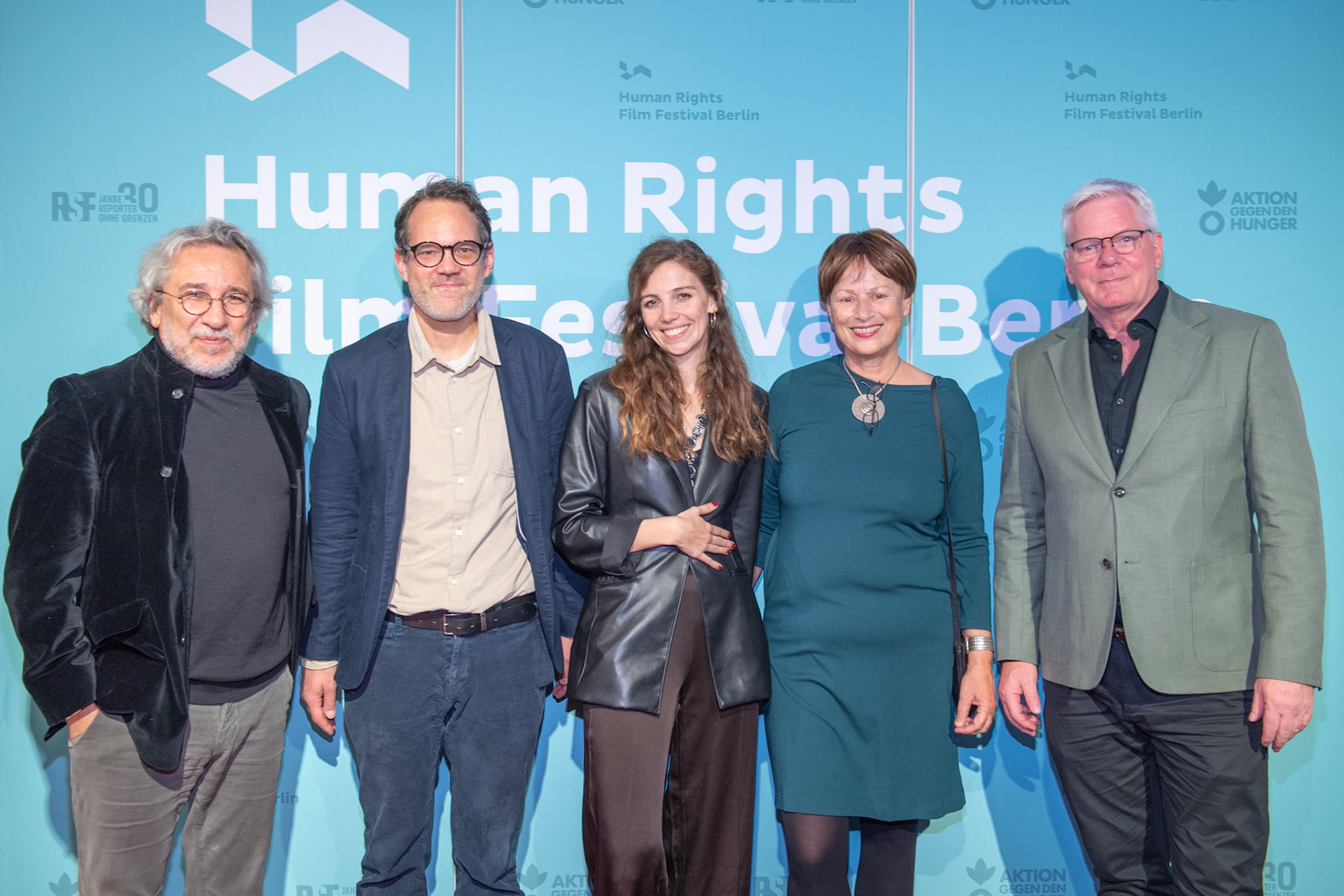 Eröffnung des Human Rights Film Festival Berlin 2024 u.a.: Can Dündar, Kristinn Hrafnsson (WikiLeaks)