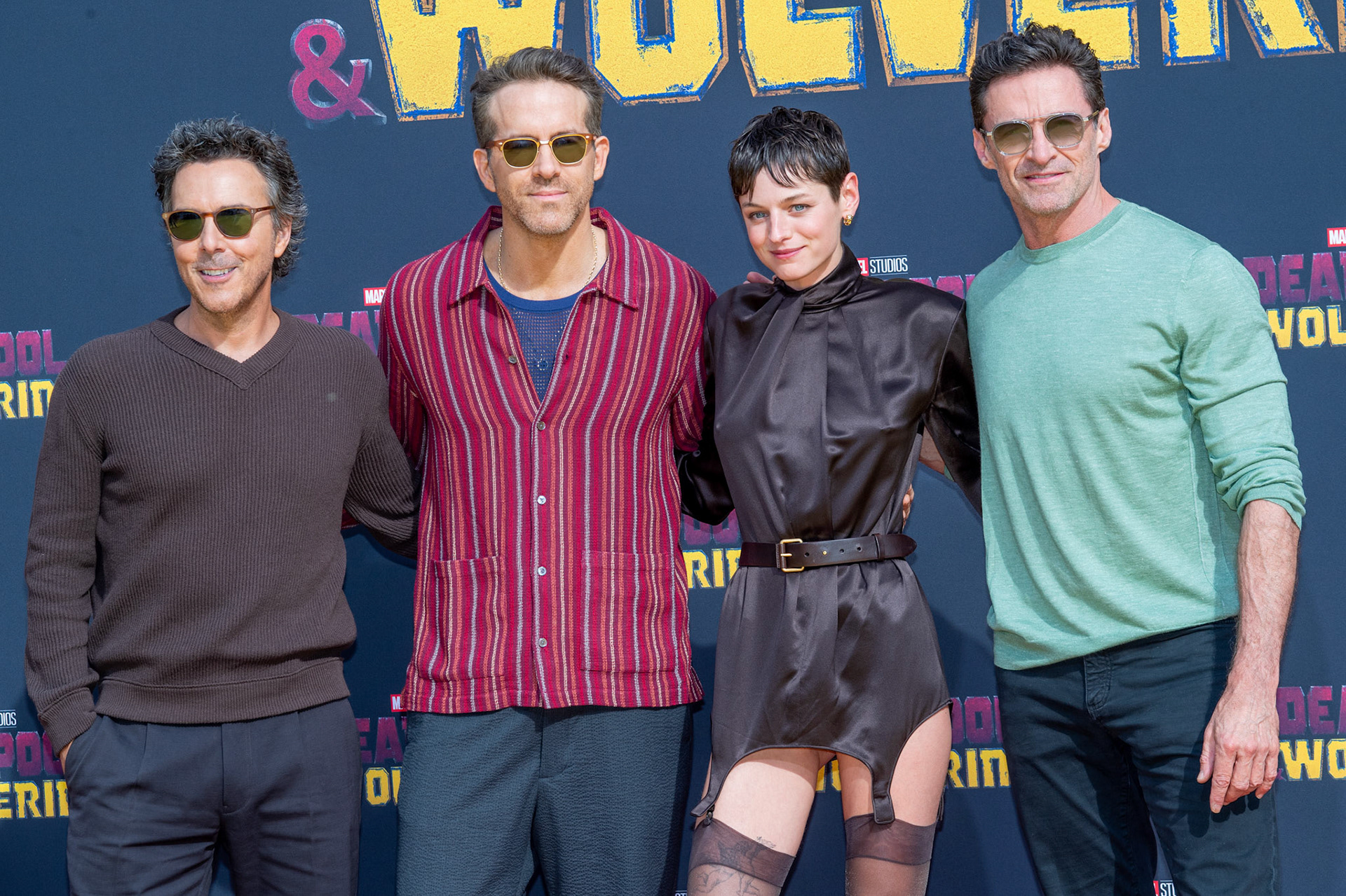 Shawn Levy, Ryan Reynolds, Emma Corrin, Hugh Jackmann