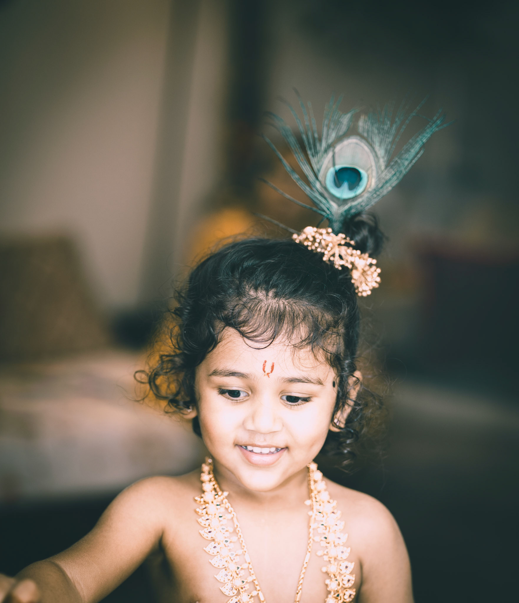 Cute little kid @ Janmasthmi , Burlington, MA
