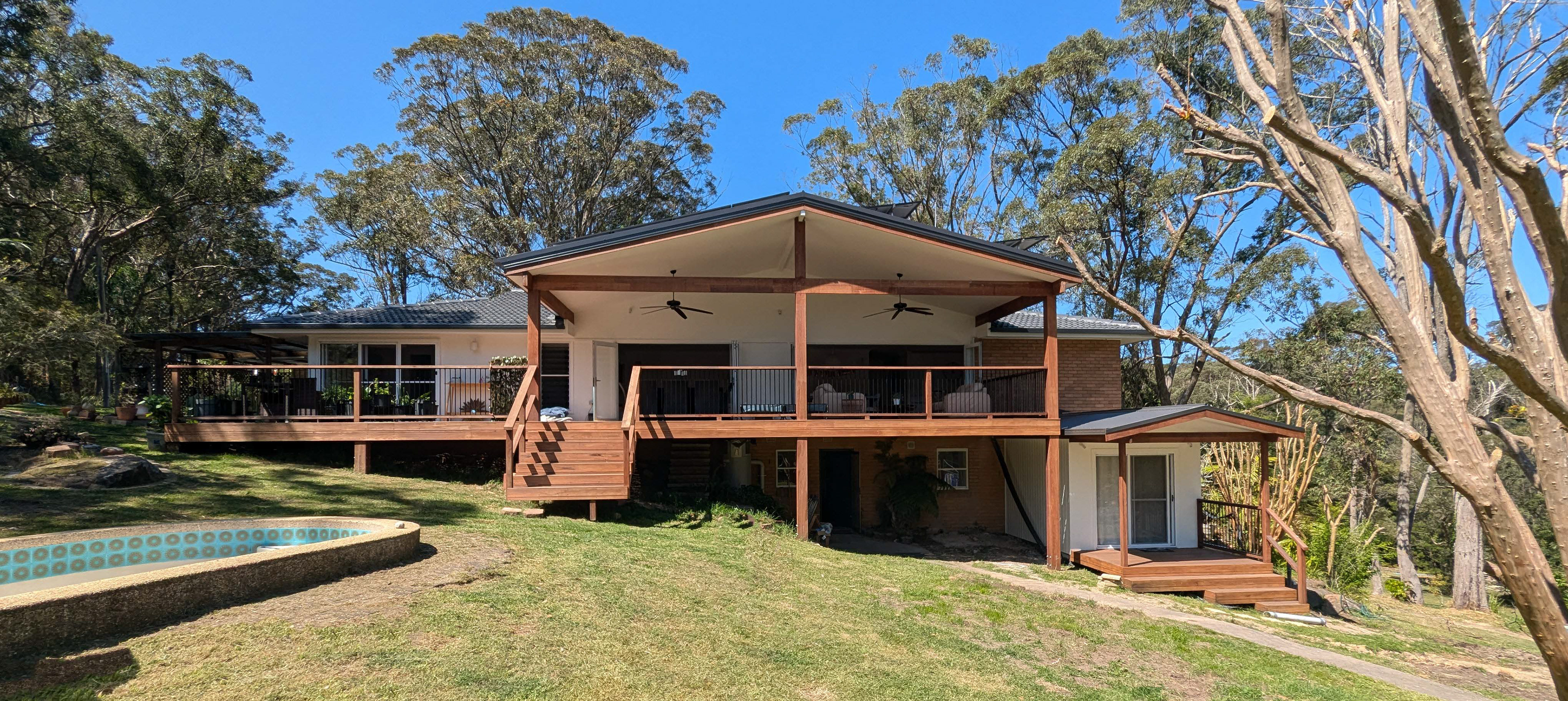 NEW COVERED DECK & STUDIO