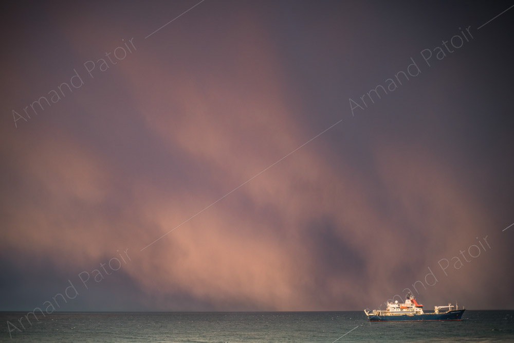 Grain & coucher de soleil sur le Marion