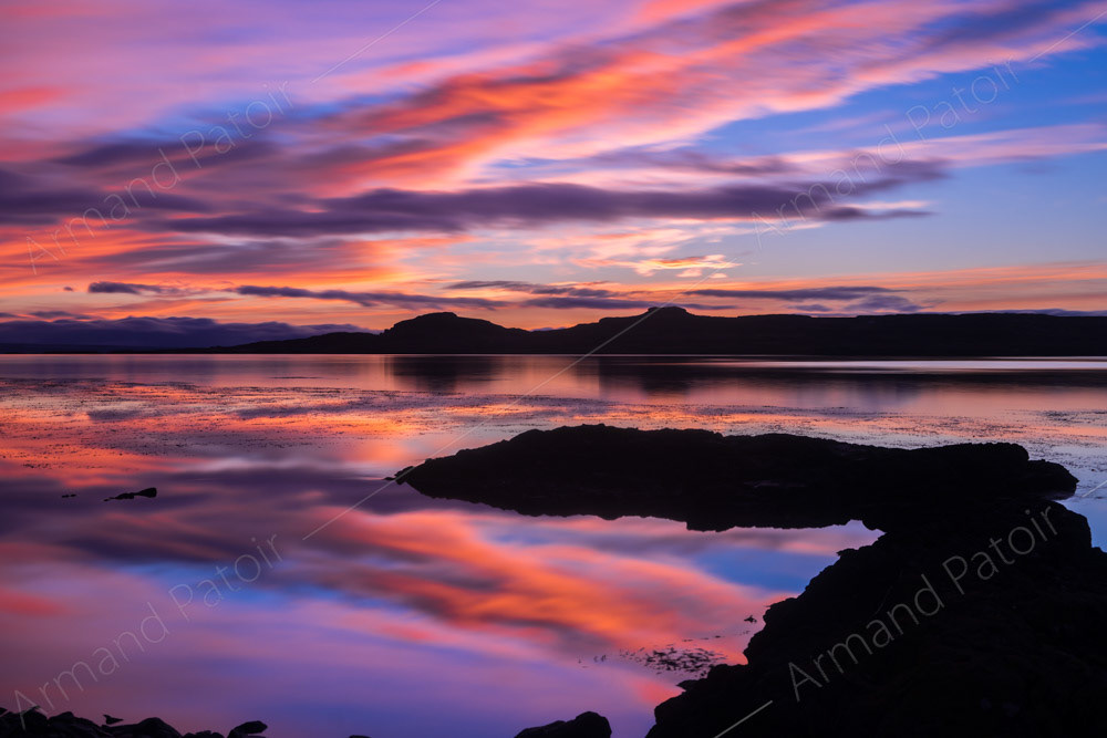 Coucher de soleil à l'île Mayès