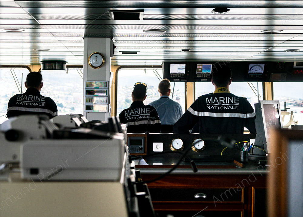 L'équipage de l'Astrolabe, à l'approche d'Hobart après 6 jours d'une navigation houleuse.