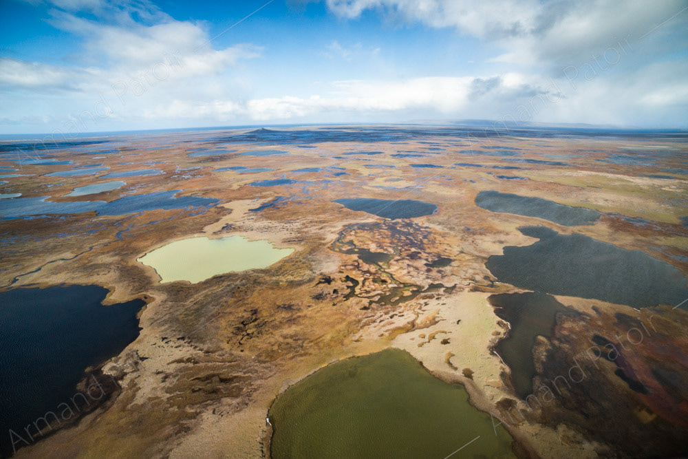 Vue aérienne de la Péninsule Courbet 