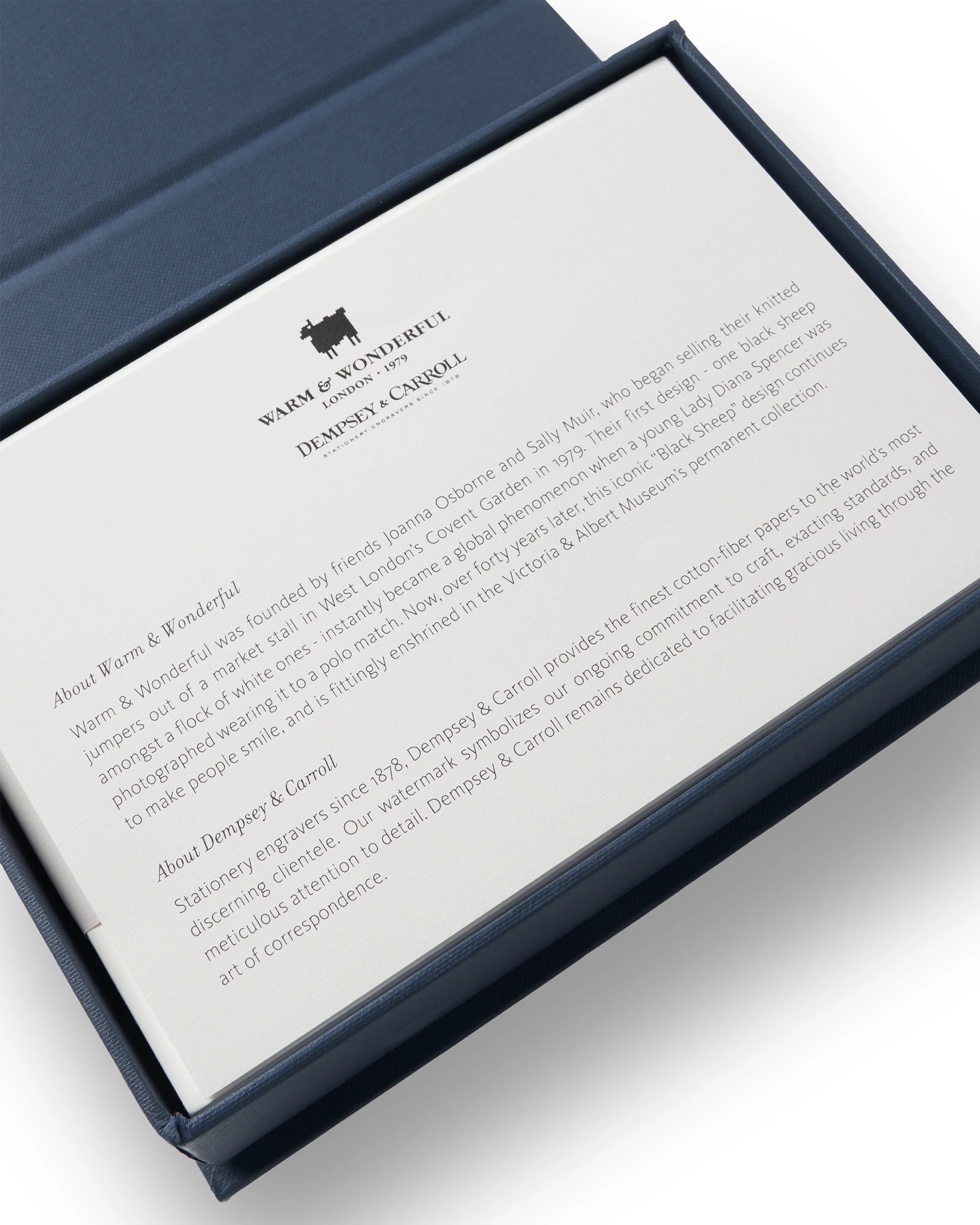 Warm & Wonderful x Dempsey & Carroll Stationary