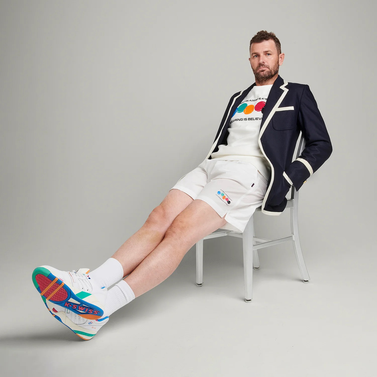 Former no.1 American tennis player Mardy Fish featured in the Collab Campaign 