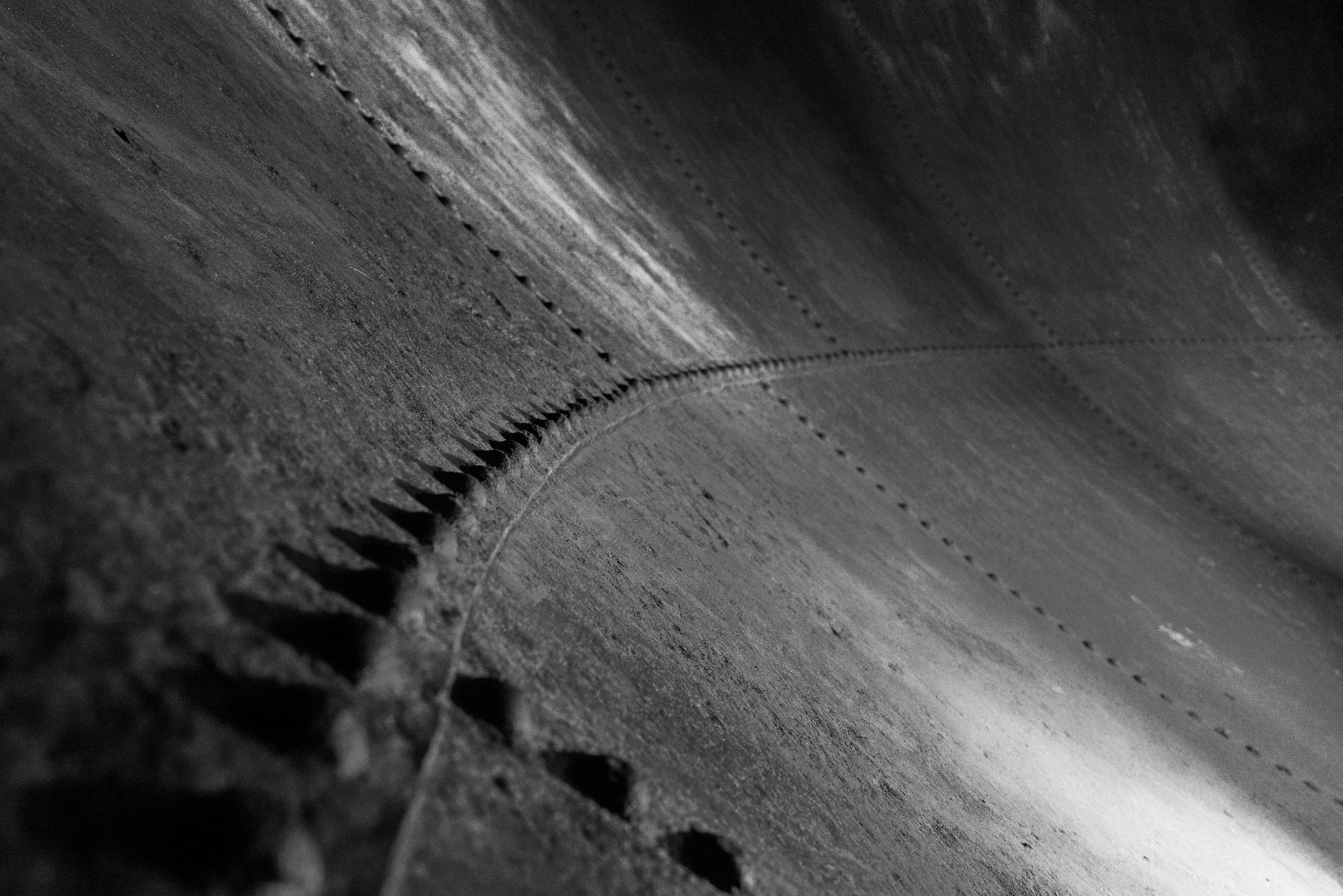 Im Inneren eines alten Tanks in einem Wasserturm in Lüneburg