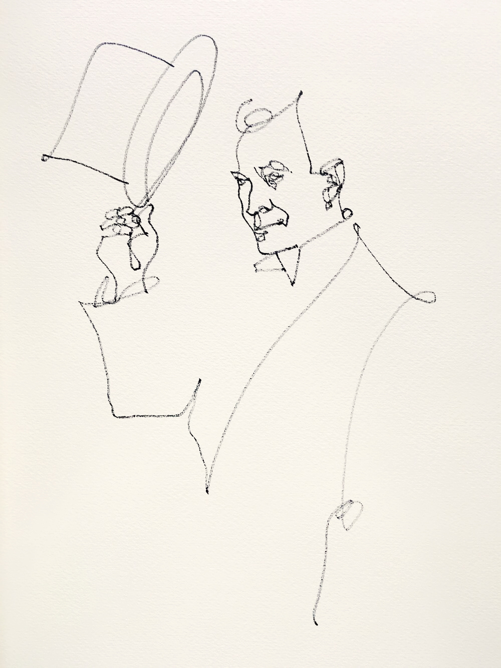 Portrait commission watercolor on paper