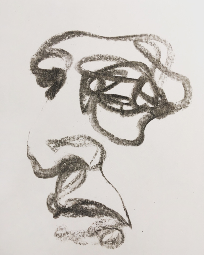 Portrait commission watercolor on paper