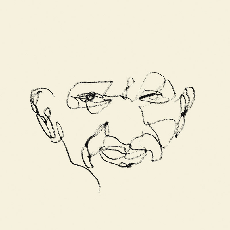 Portrait commission watercolor on paper