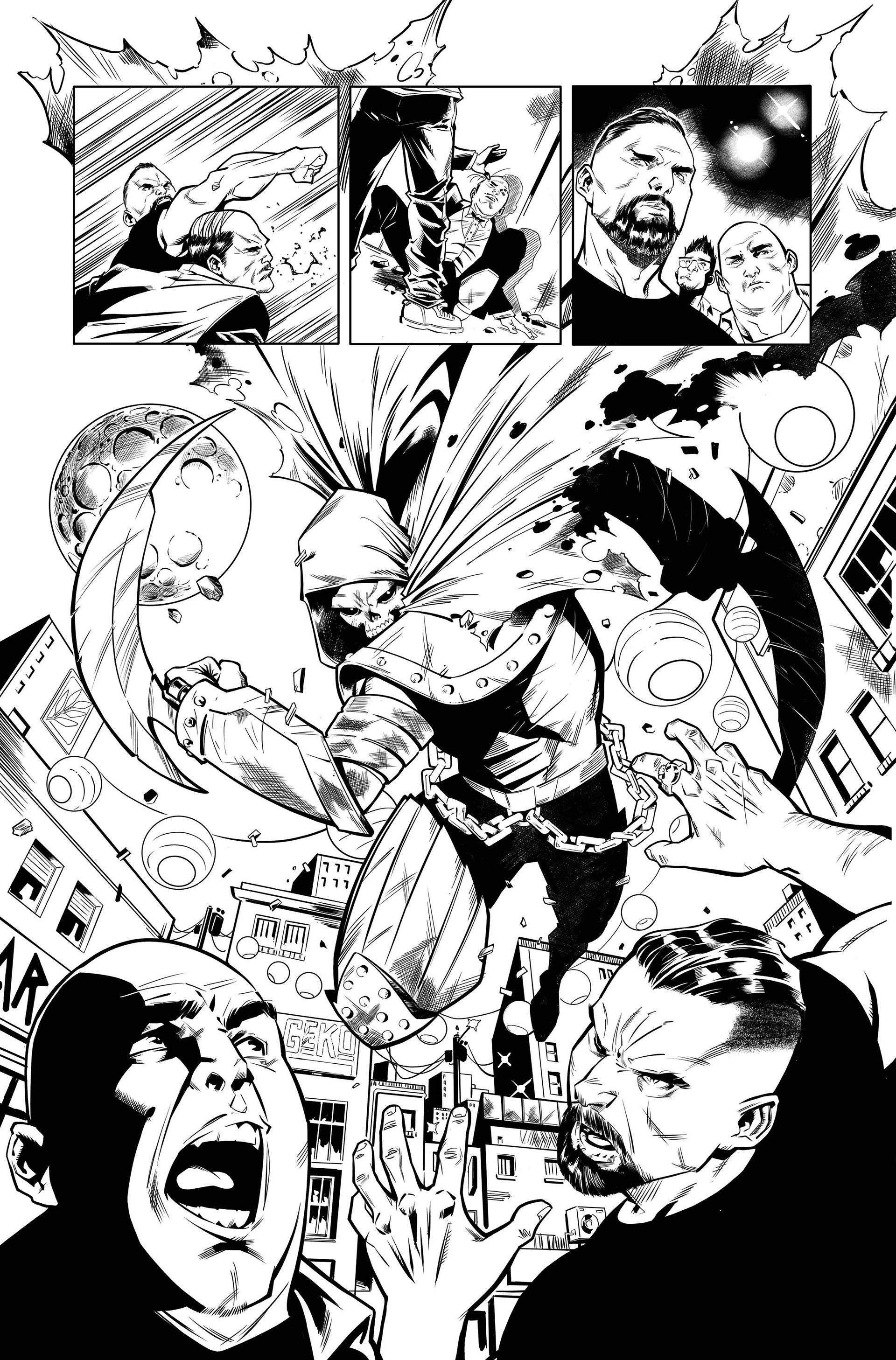 max raynor art - Batman lineart for Detective Comics #2 from 