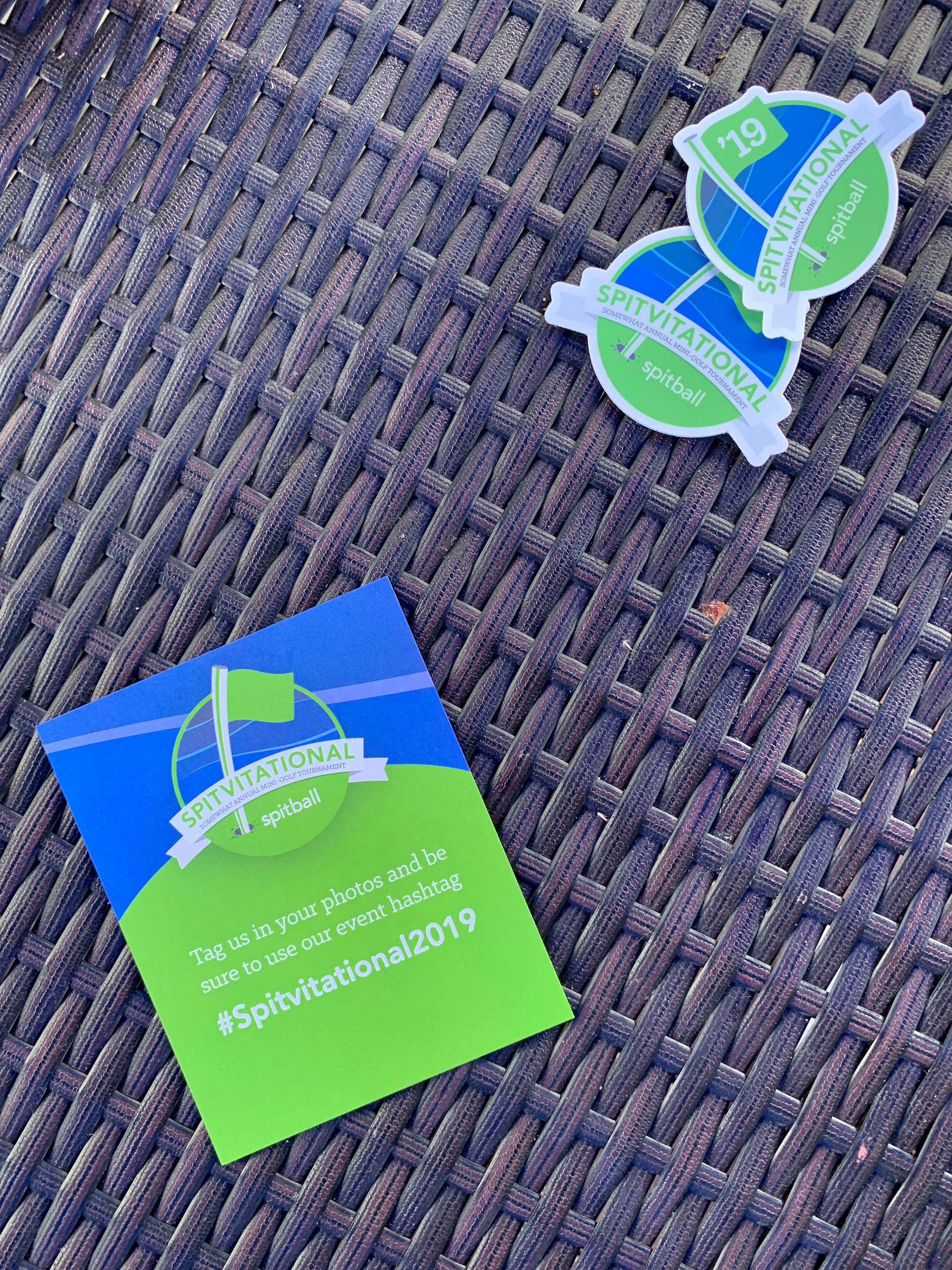 Info card and stickers