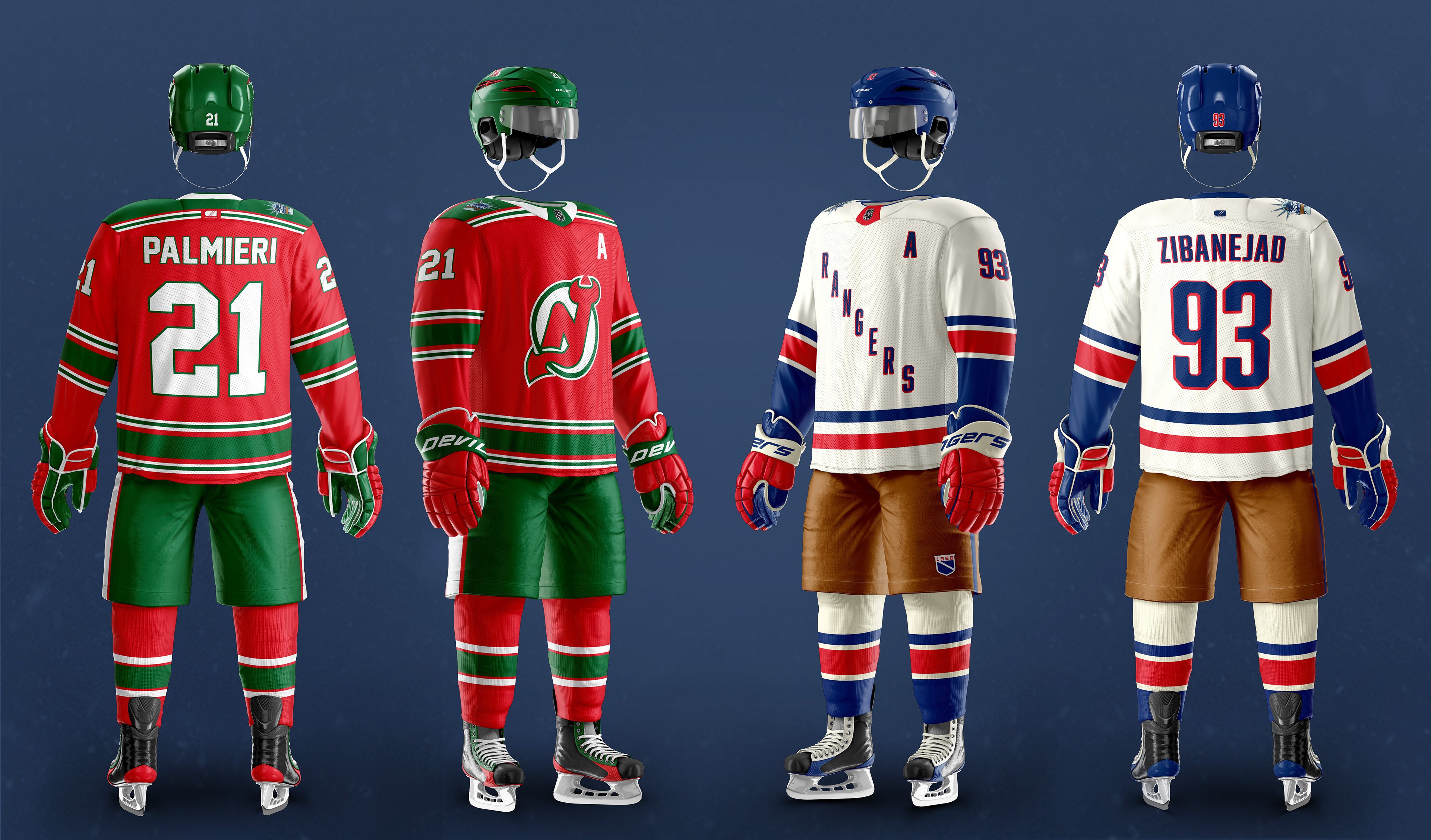 New Jersey Devils Throwback Jerseys, Retro Devils Jersey, Vintage Uniforms