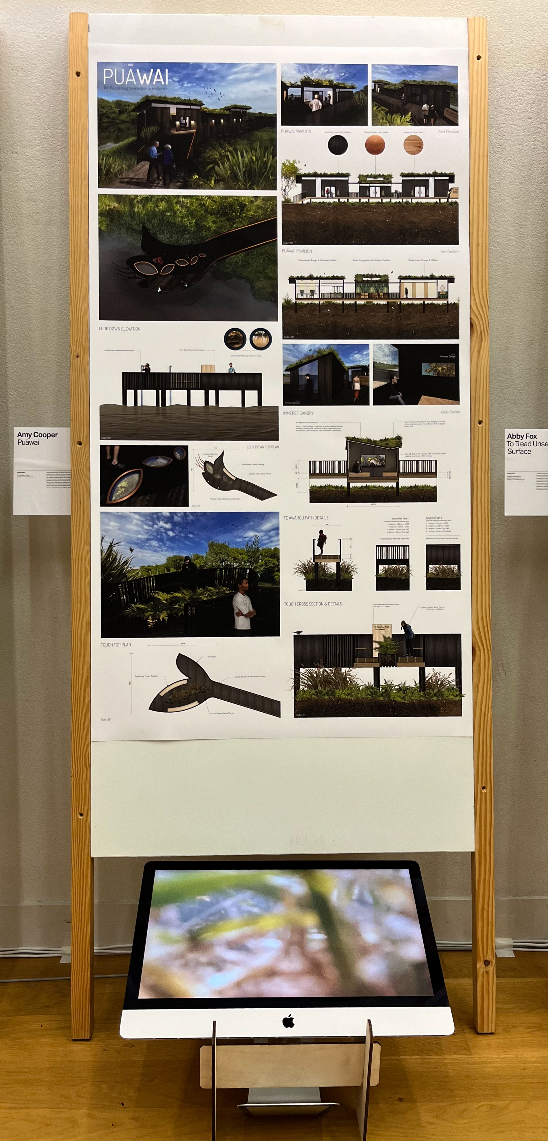 PUĀWAI Exposure Display Board, Amy Cooper, 2024
