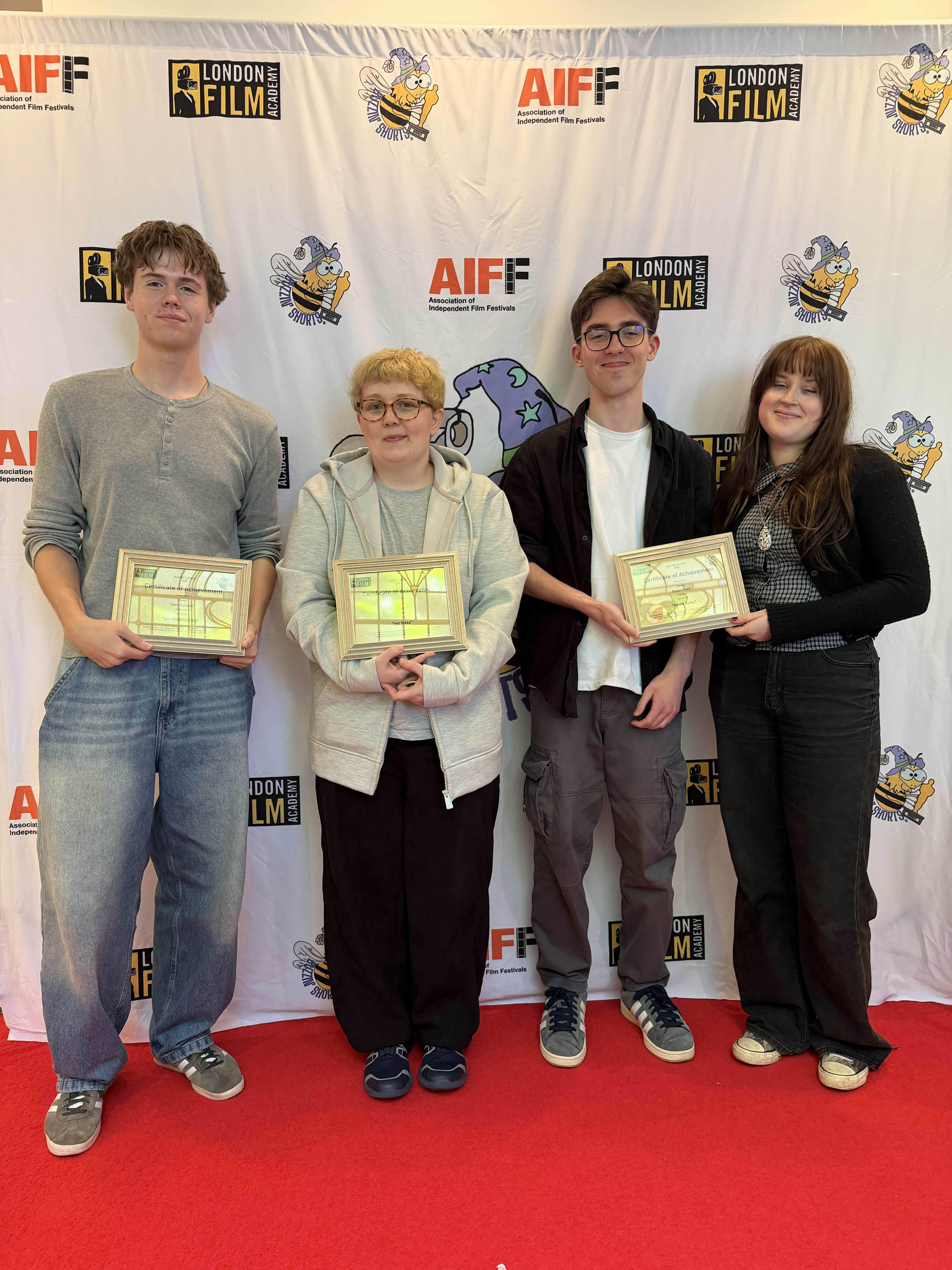 The winners from Student Day at BUZZIN’ SHORTS 2026