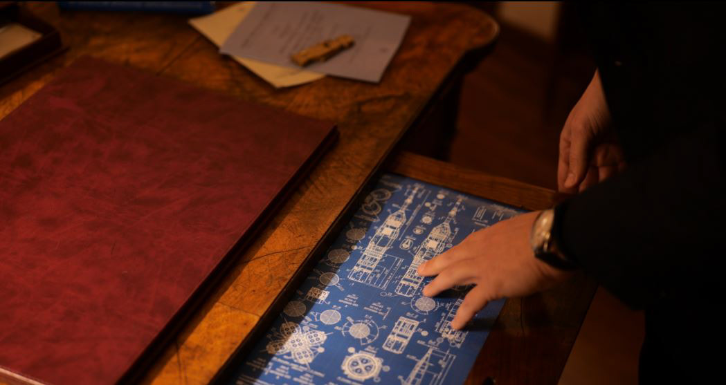 Replica Soviet Soyuz USSR Rocket Blueprint