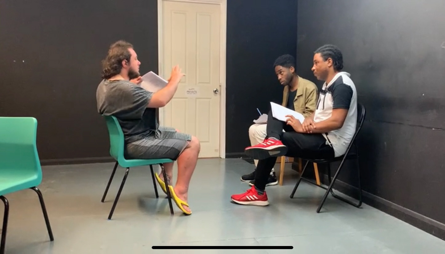 Rehearsals with Pure Anarchy for co-pro