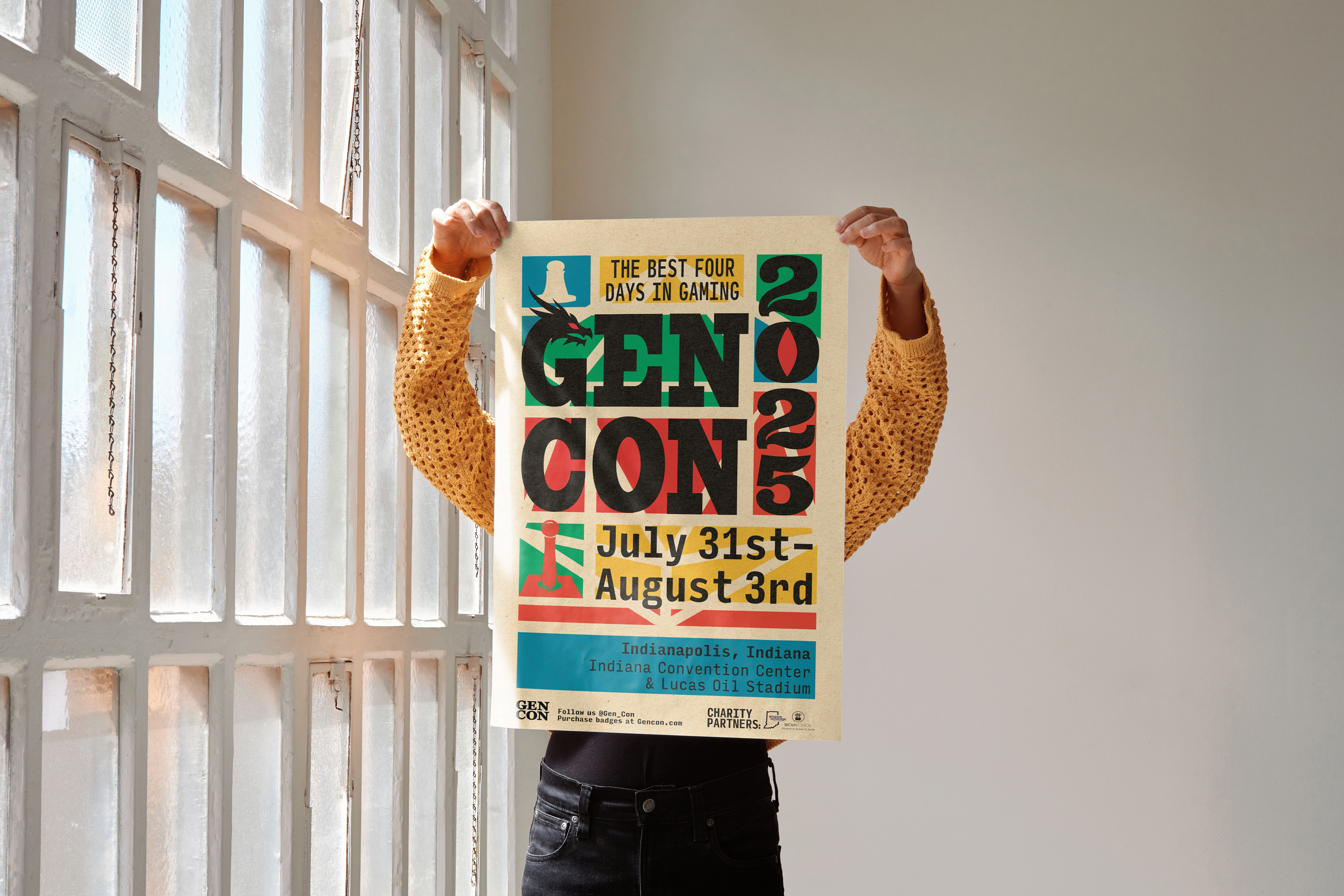 Class project creating a poster design for an existing event.