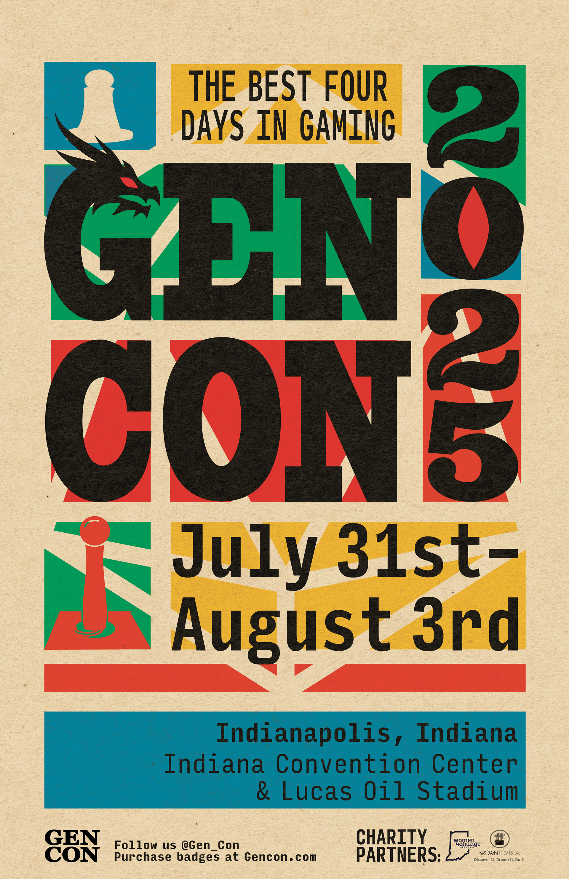 Class project creating a poster design for an existing event.