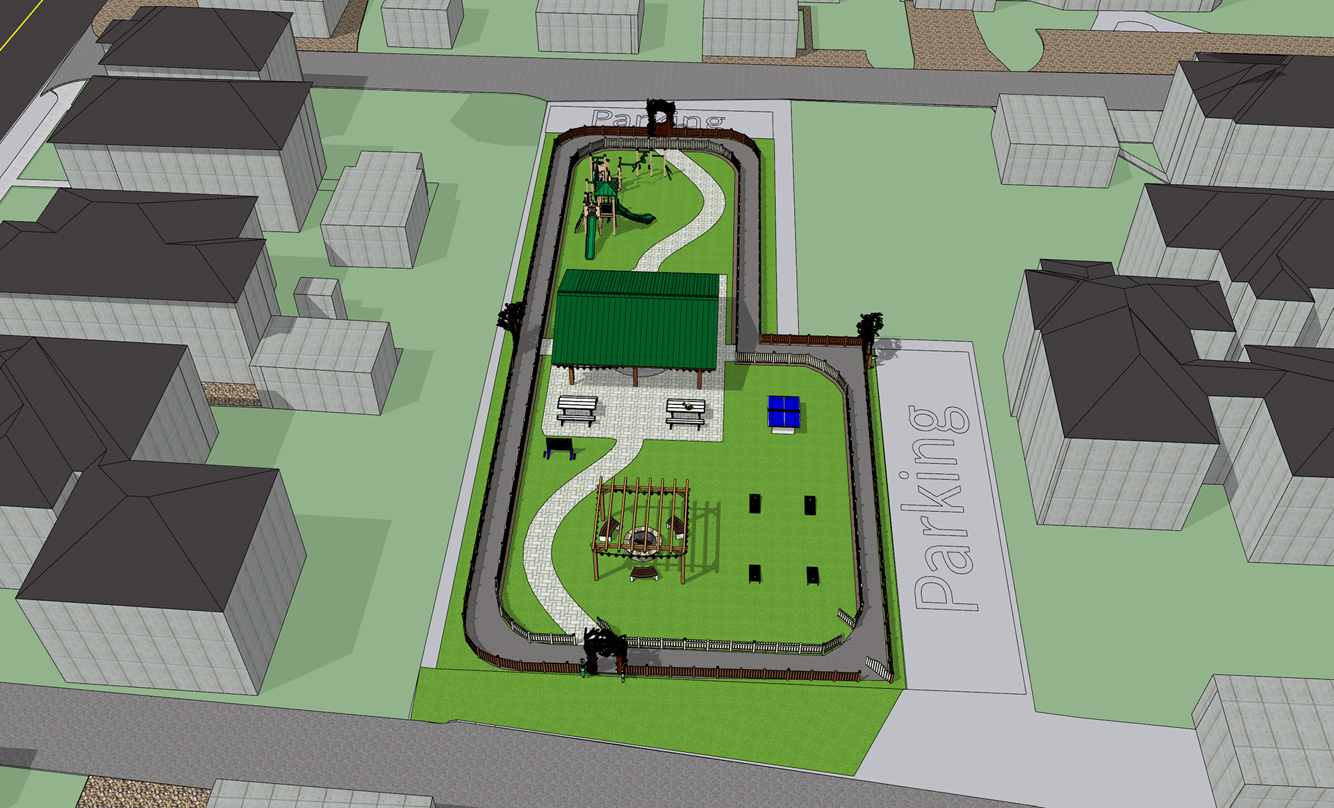 SketchUp Top Down Perspective