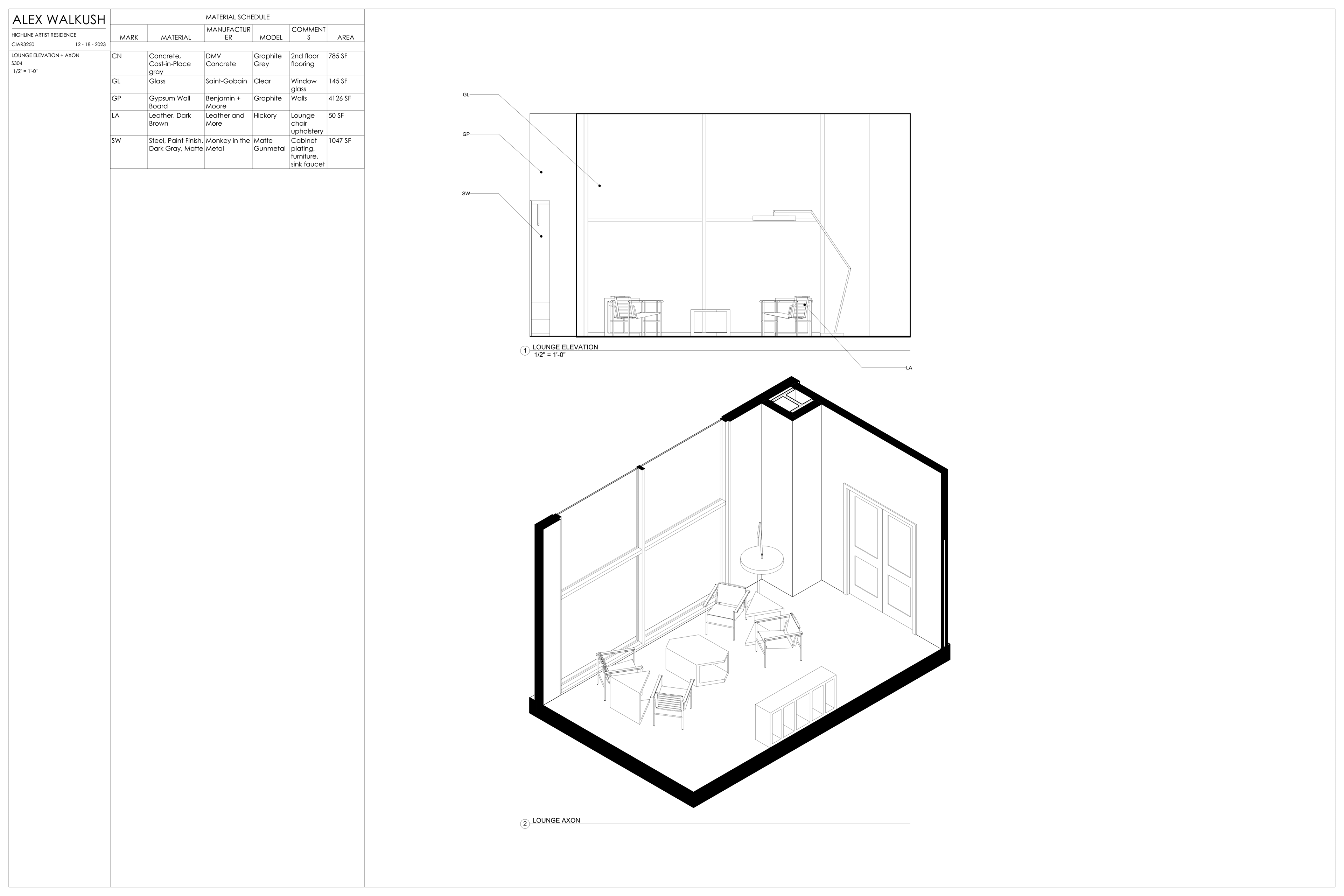 Project 6 - Workspace Elevation + Axon