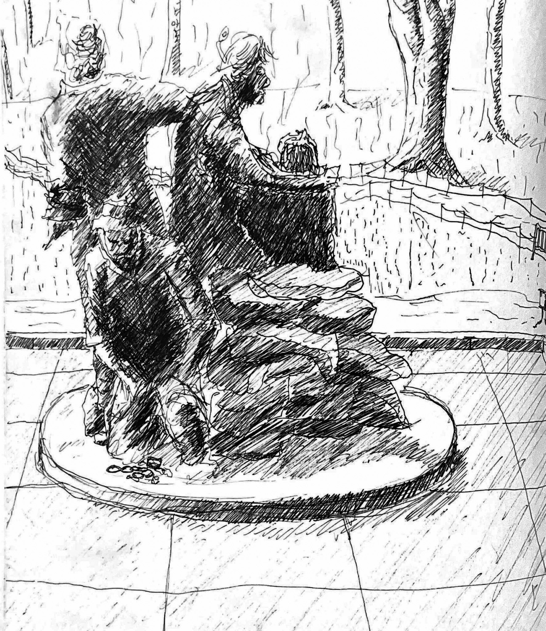 Monument Sketch (Pen on Paper)