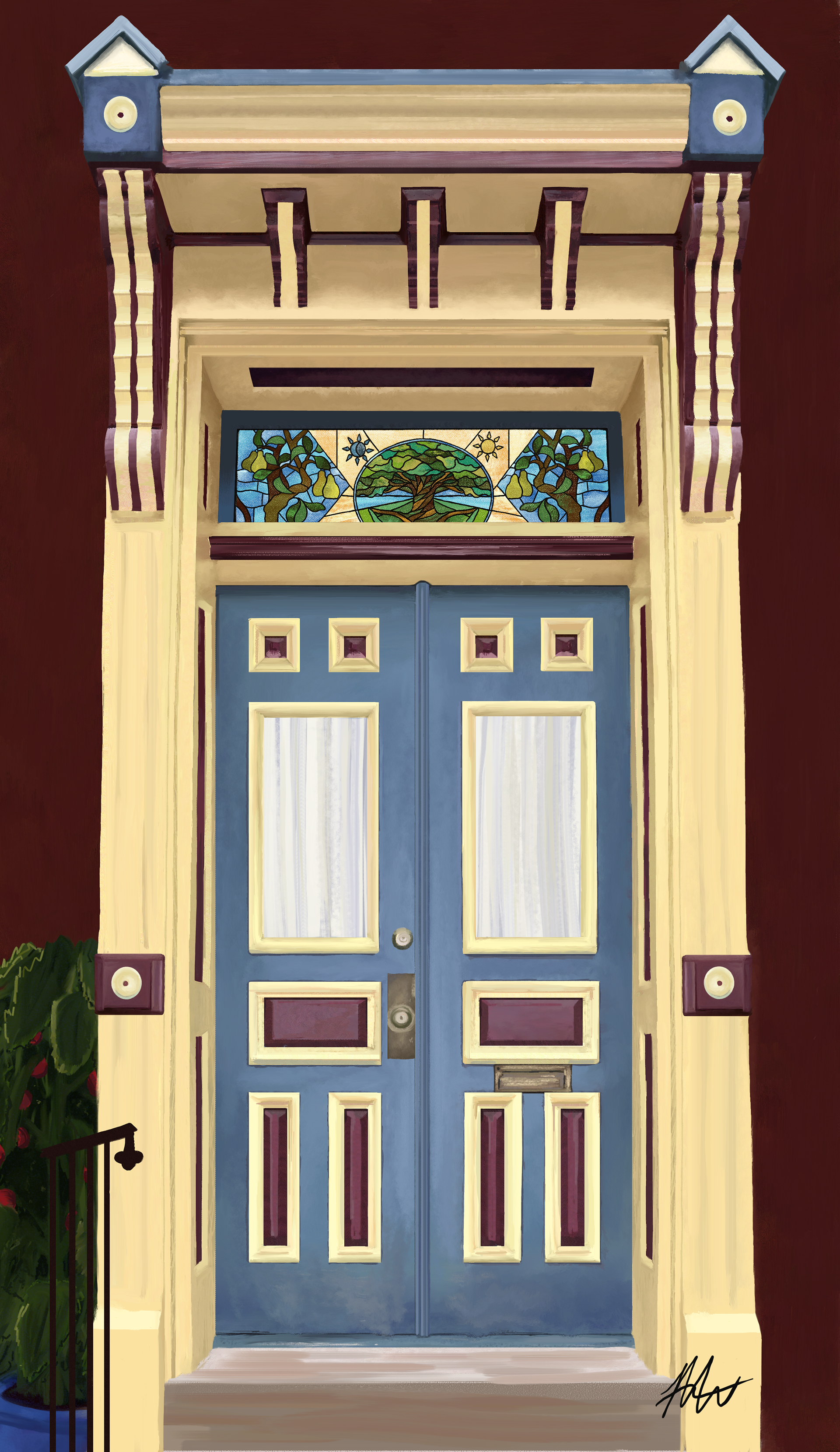 Commissioned digital painting, 2021