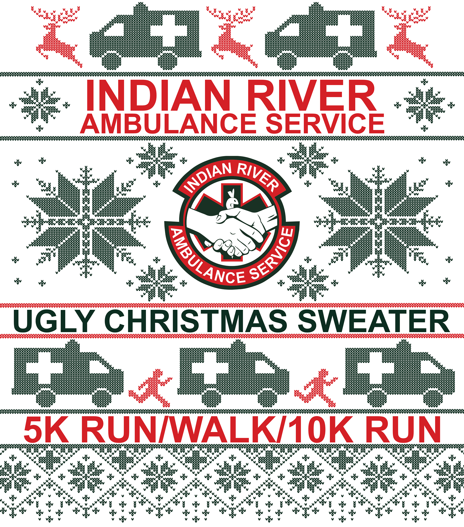 Indian River Ambulance Ugly Sweater Run, 2019