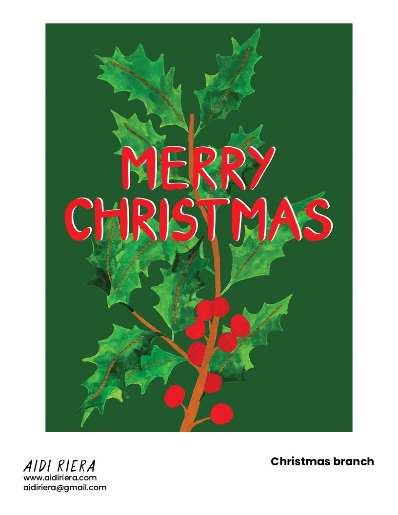 Christmas branch