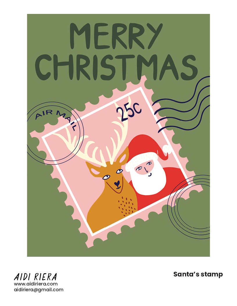 Santa's stamp