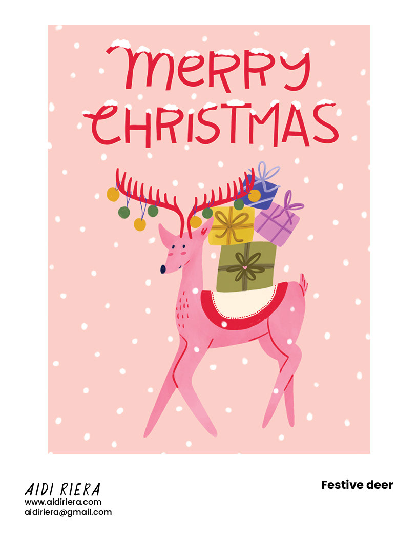 Festive deer