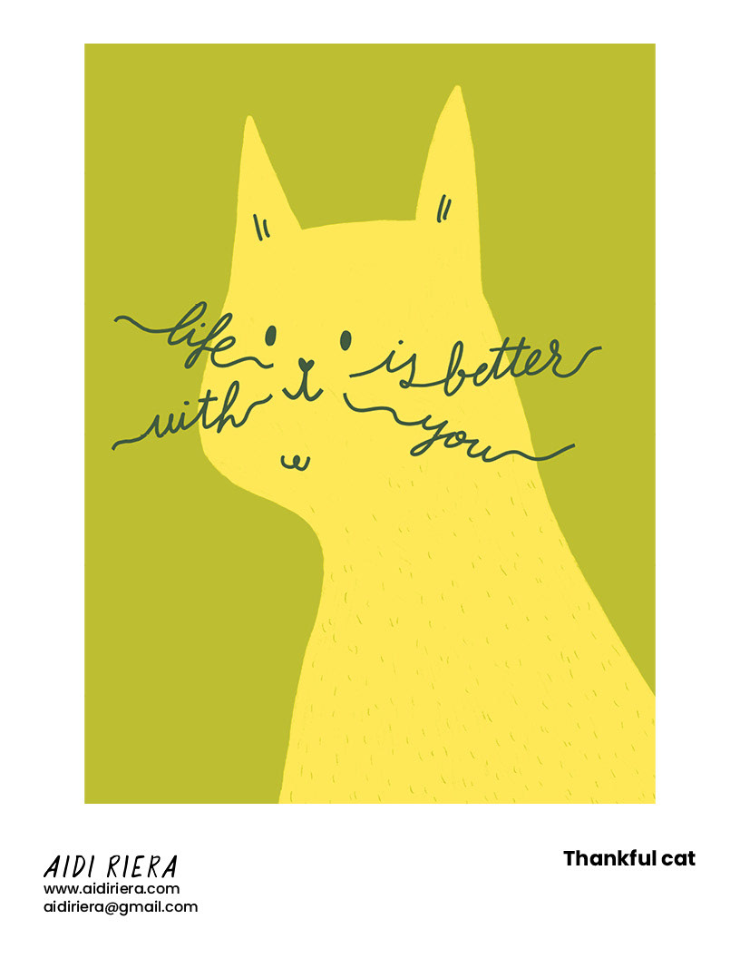 Thankful cat