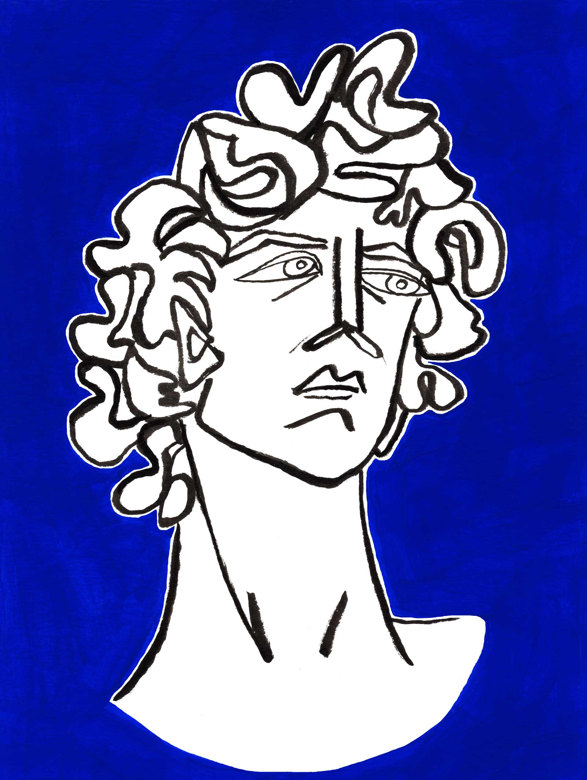David (Michelangelo) portrait