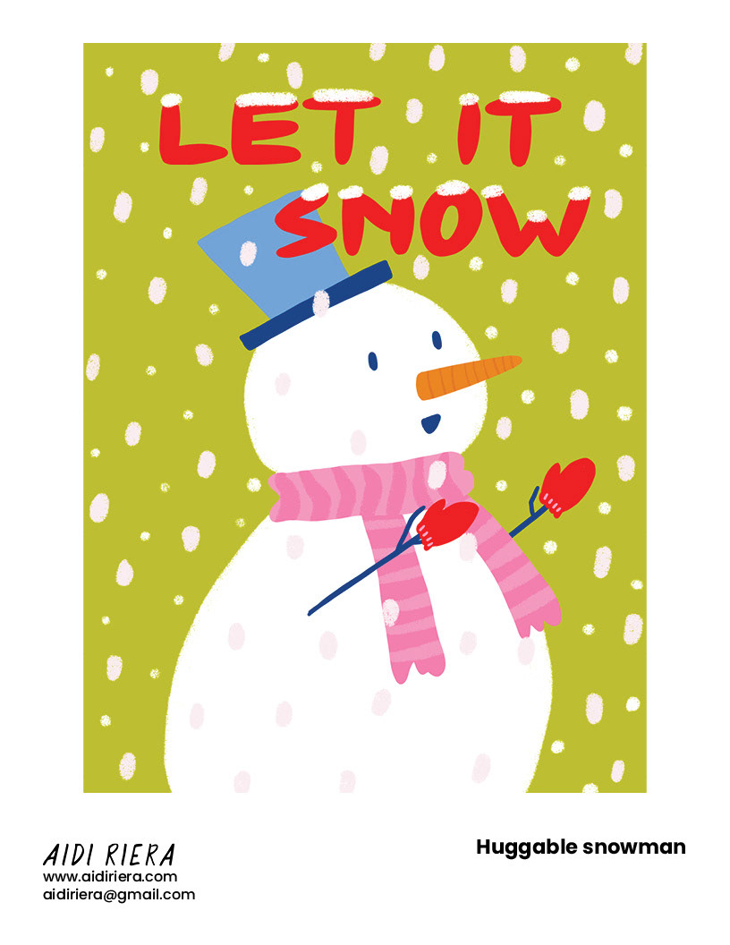 Huggable snowman
