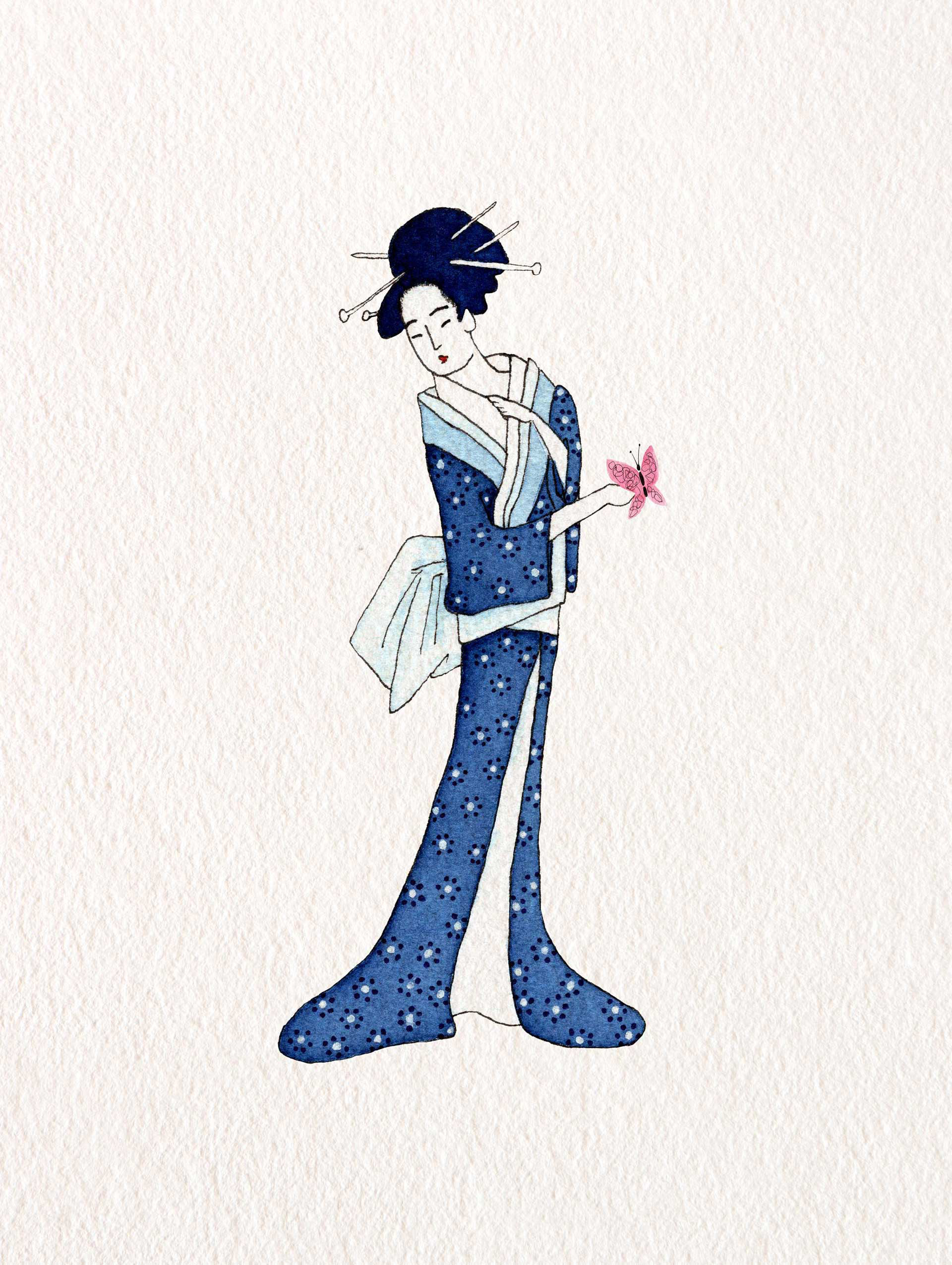 Blue geisha