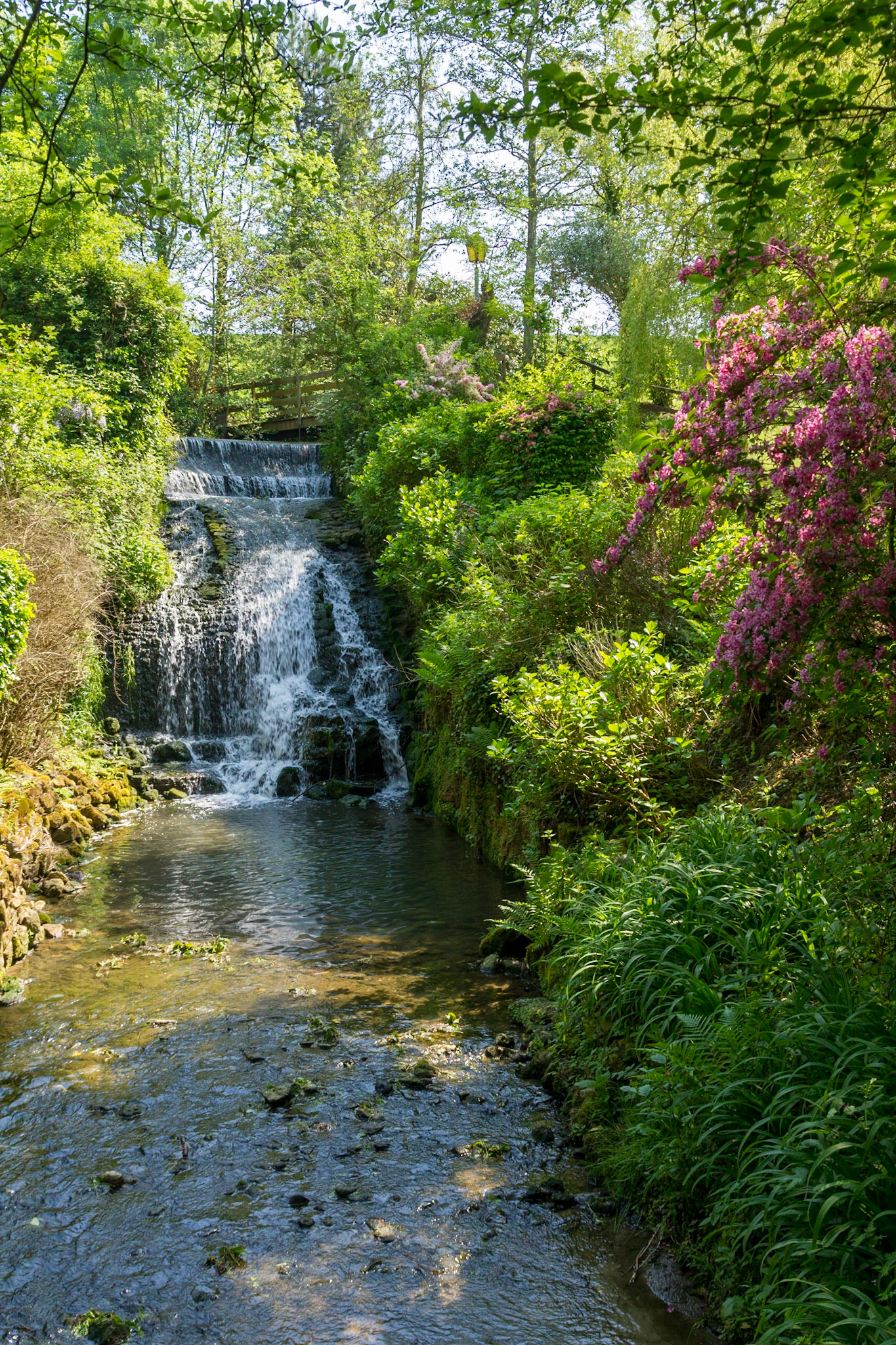 Cascade sur le Denacre, près de Wimille. Pas-de-Calais.