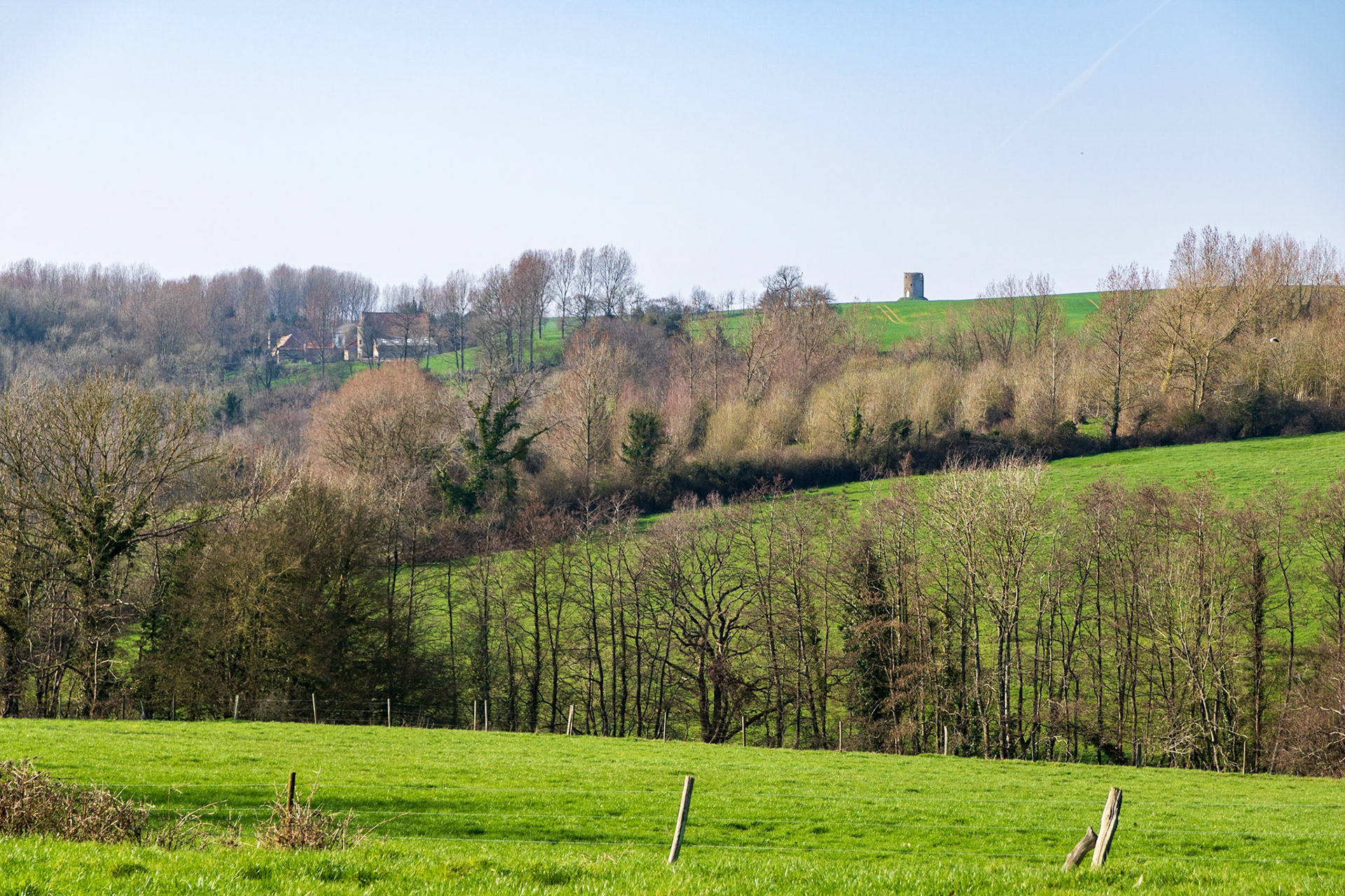 Paysage printanier du Boulonnais