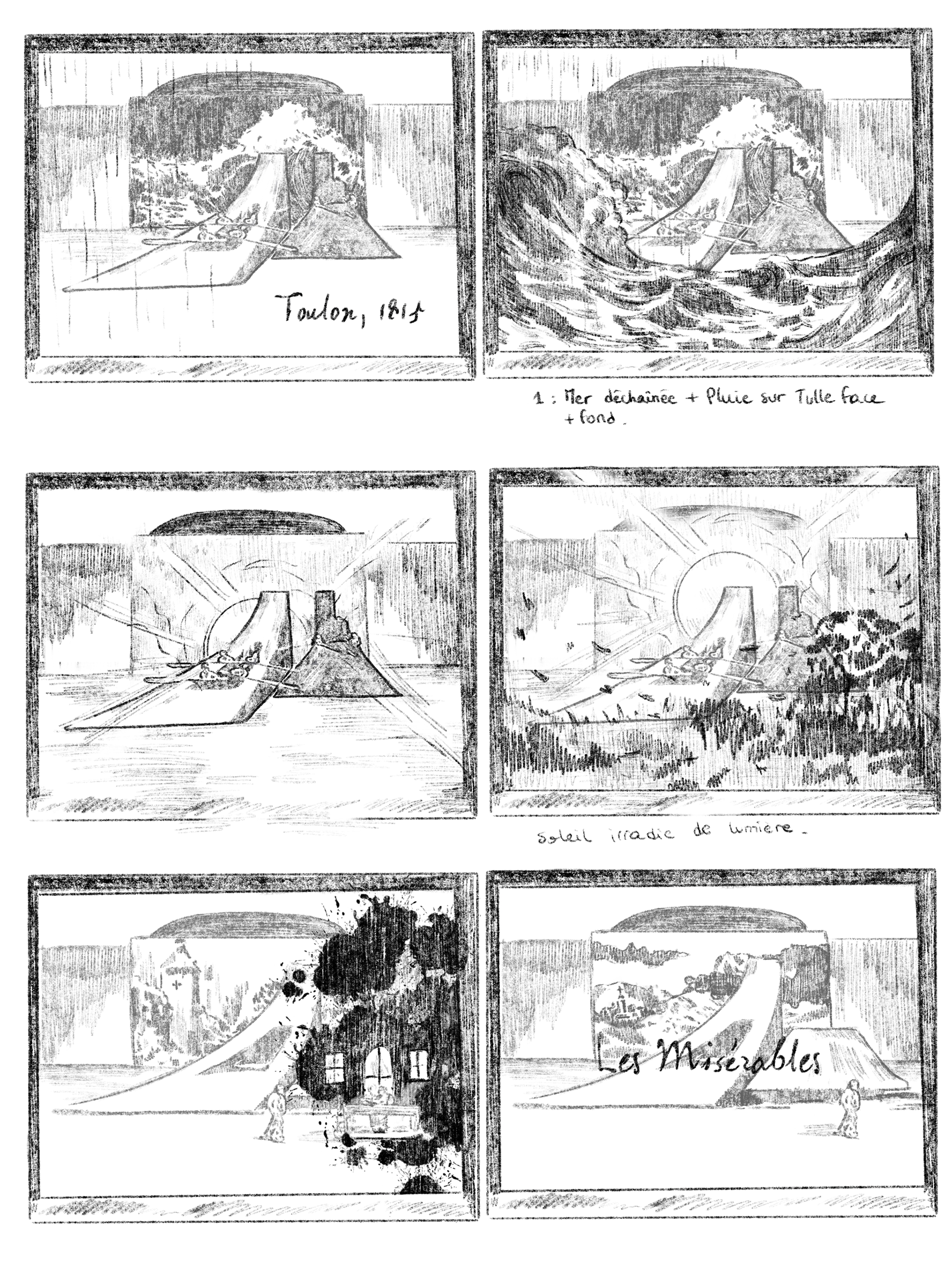 croquis et story board