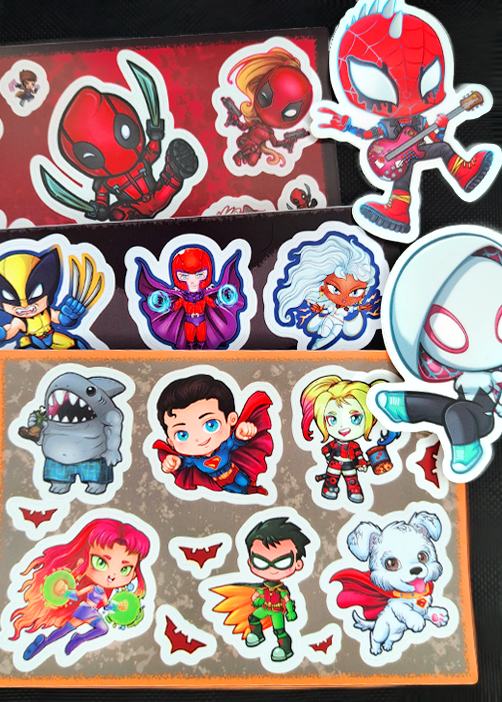 Hero stickers