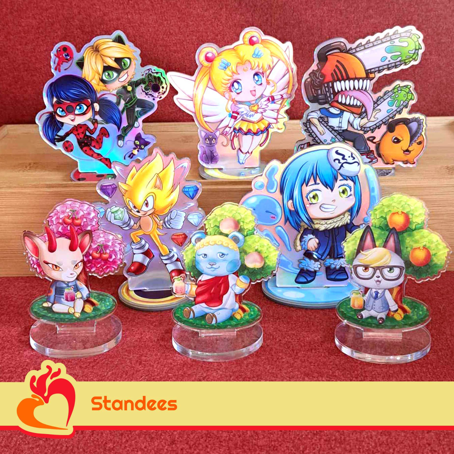 Standees for display