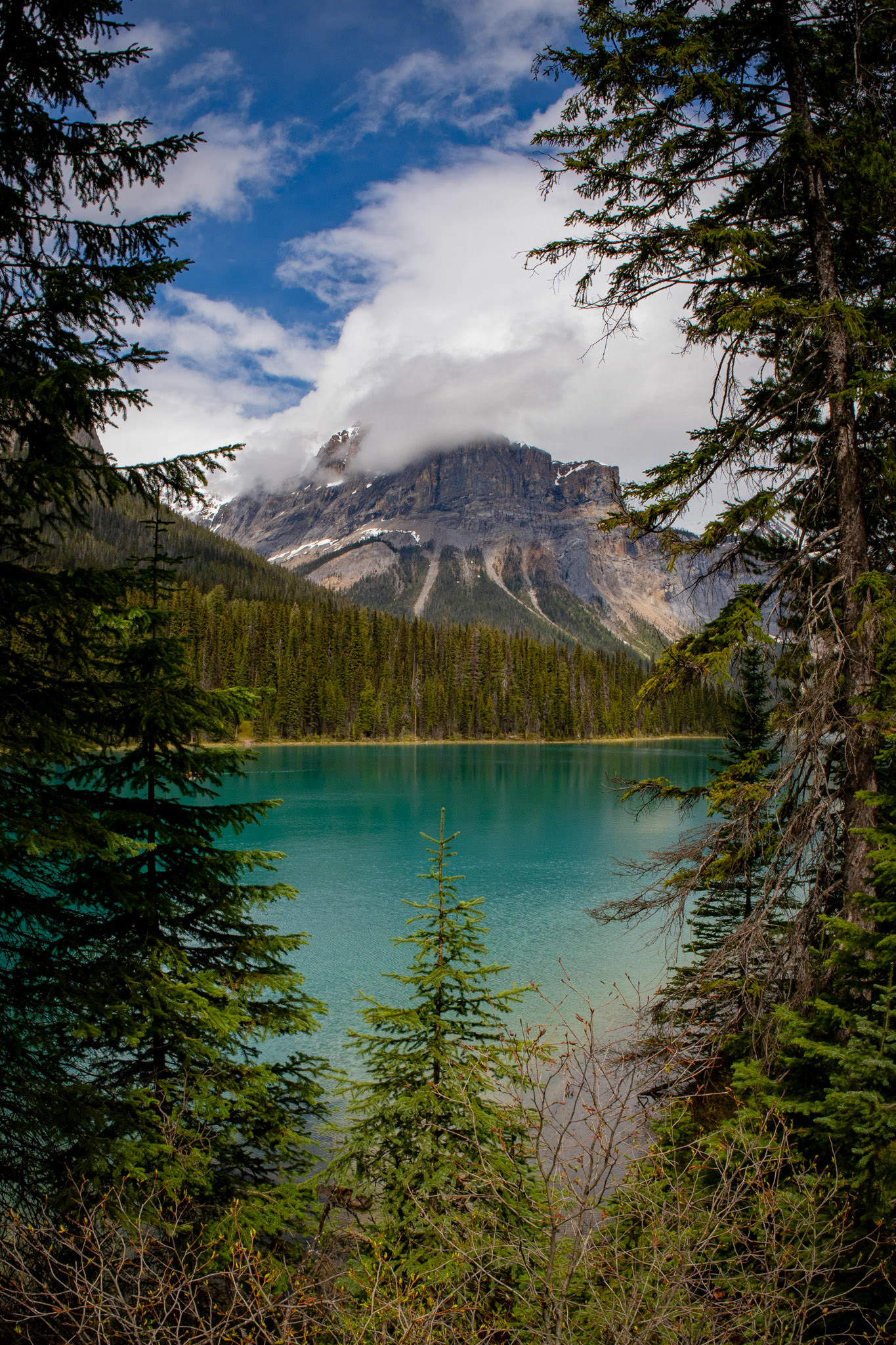 Emerald Lake Norway – Crystal-clear turquoise mountain lake surrounded by pine forests.