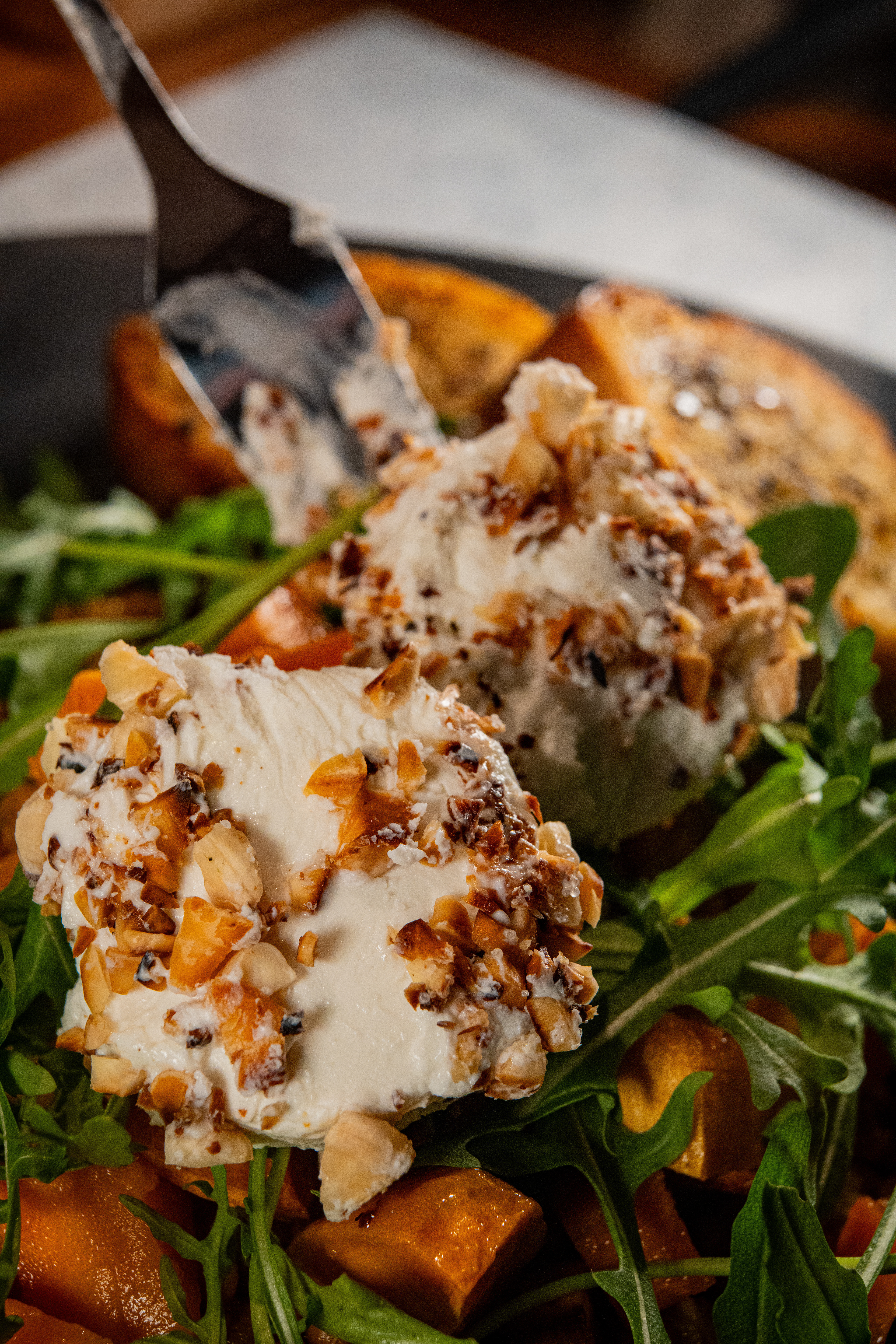 Roasted Sweet Potato & Herbed Cream Cheese
