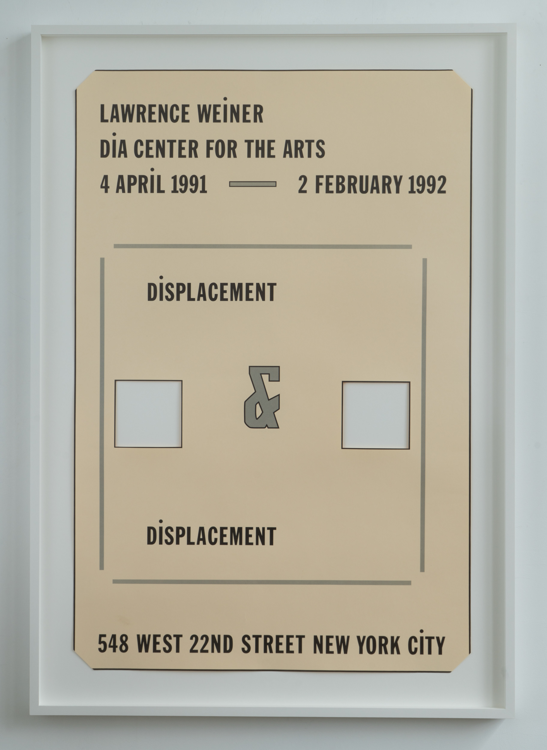 artist: Lawrence Weiner