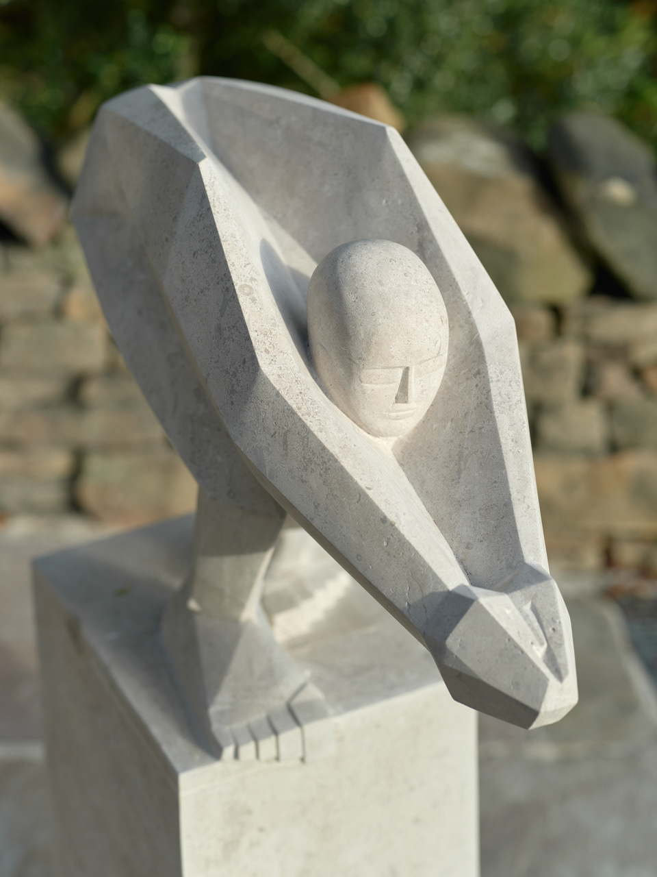 Diving Form on plinth, front view