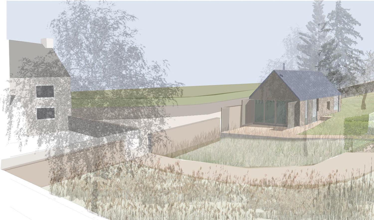 Modern rural cottage