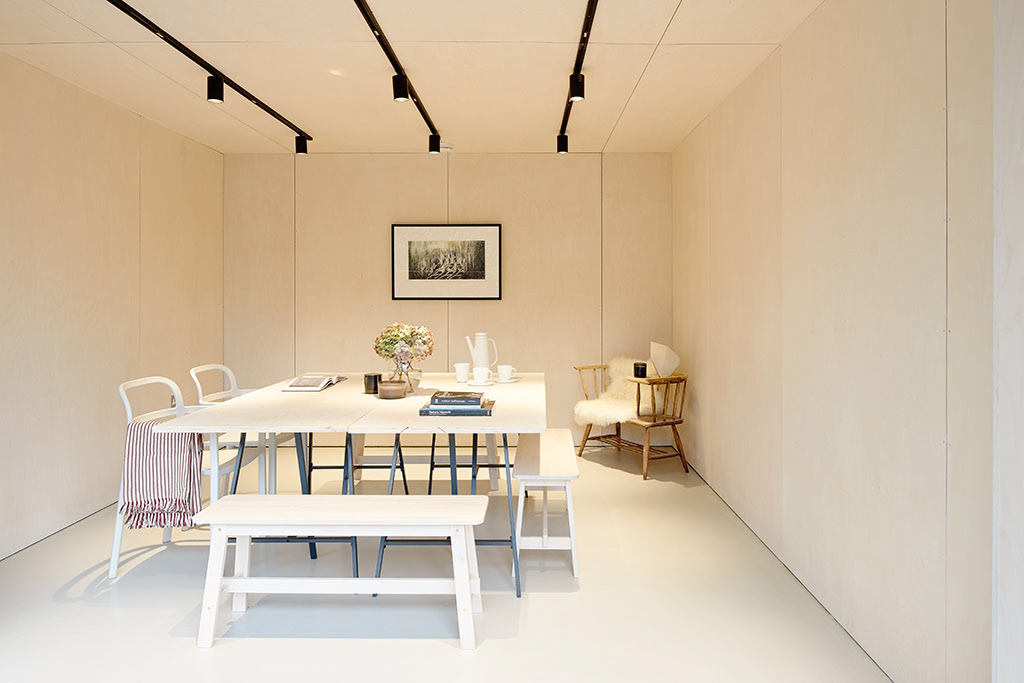 furniture can be removed or reconfigured to suit the use
