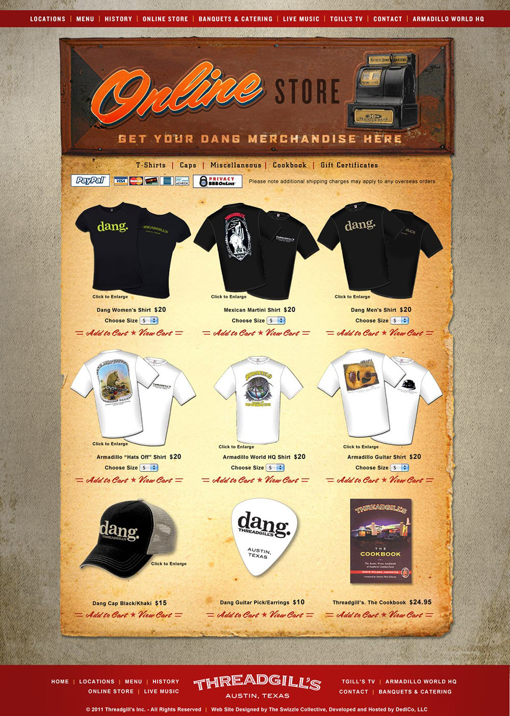 Upgraded online store.