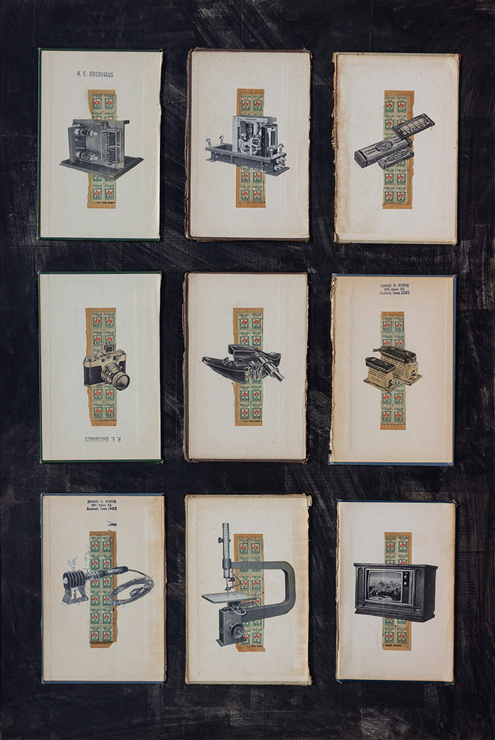 Idol Worship No. 1, 36" x 24" collage on masonite