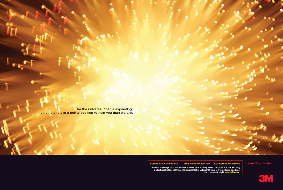 Opening spread ad in telecom magazines, explaining the concept
